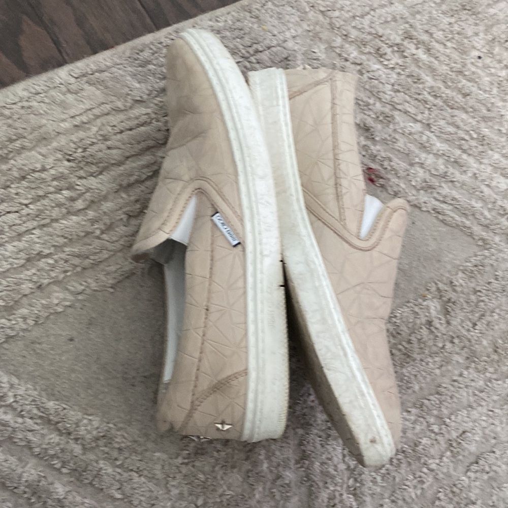 Jimmy Choo  cream Grove Men's Crocodile-Embossed Slip-On Sneaker Size 42 .5 - Picture 3 of 5